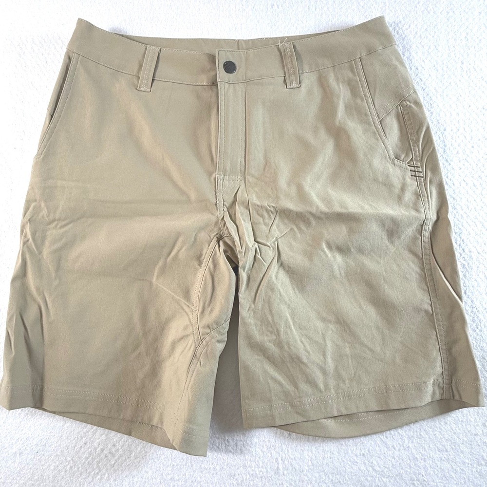 Stio Shorts Mens 34 Tan Nylon Spandex Hiking Outdoor Performance Technical